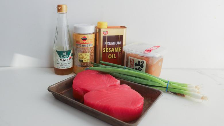Ingredients for baked tuna