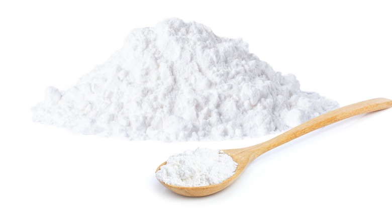 baking powder isolated on white background