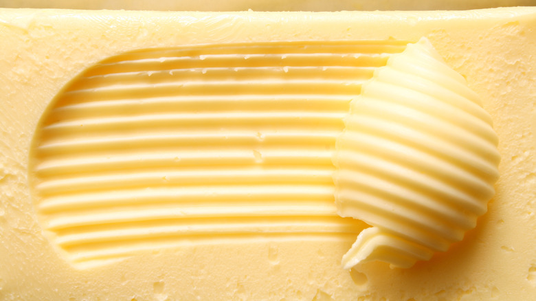 Butter up close