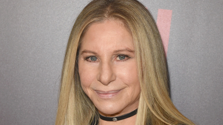 Barbra Streisand poses at event 