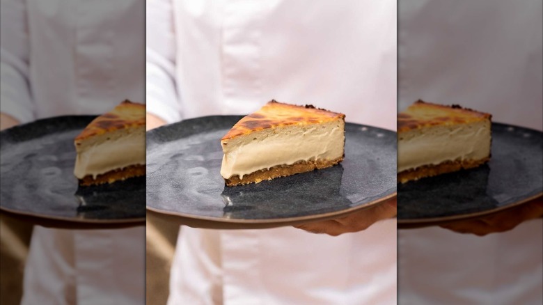 A slice on Joncake's cheesecake