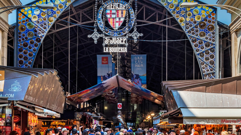 La Boqueria food market in Barcelona