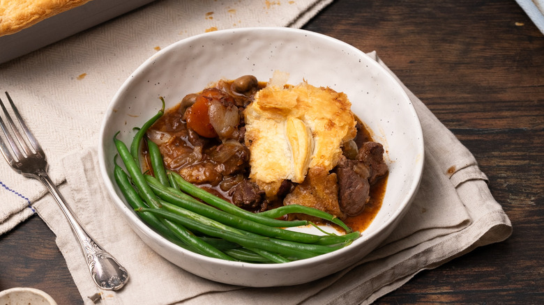 beef bourguignon pot pie