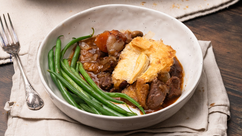 beef bourguignon pot pie