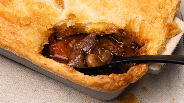 beef bourguignon pot pie