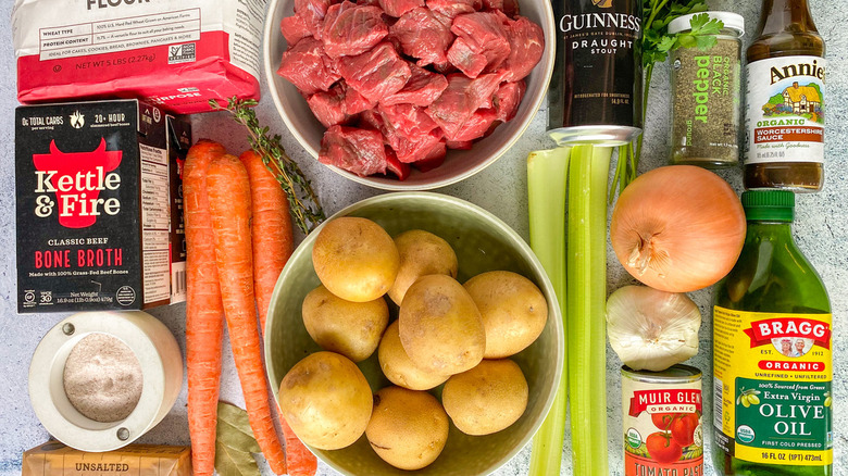 ingredients for beef stew