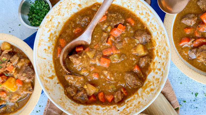 bowl of irish beef stew