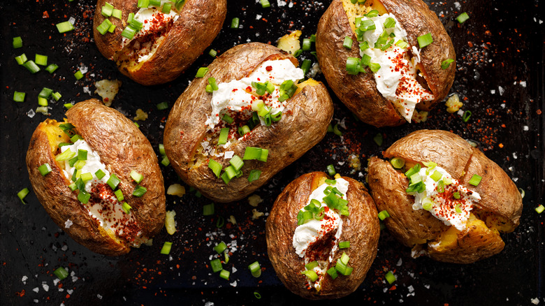 Baked potatoes