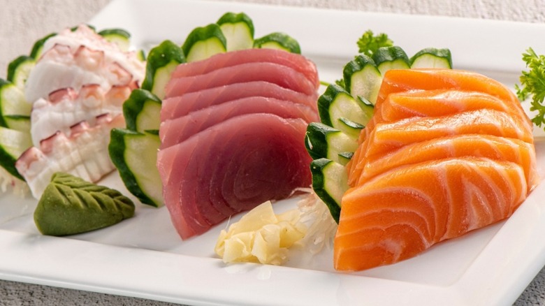 plate of sashimi