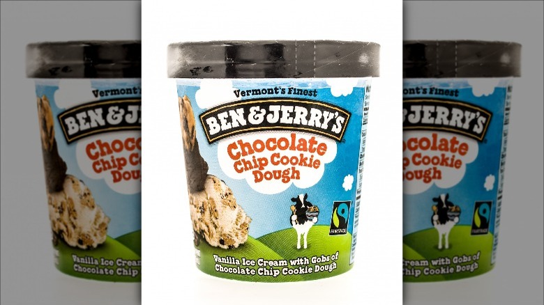 Ben & Jerry's chocolate chip cookie dough ice cream