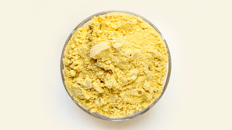 gram flour in bowl