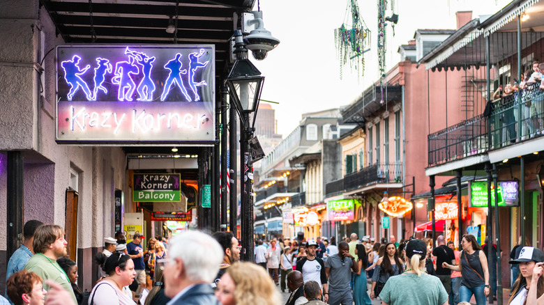 Outside Krazy Korner, NOLA