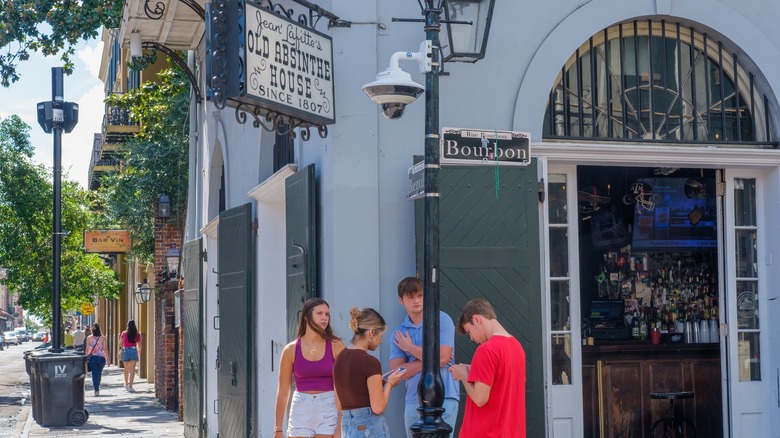 Outside the Olde Absinthe House