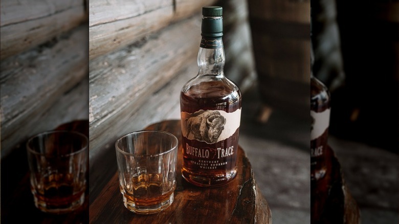 Bottle of Buffalo Trace Bourbon