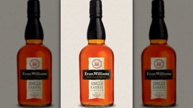 Bottle of Evan Williams Bourbon