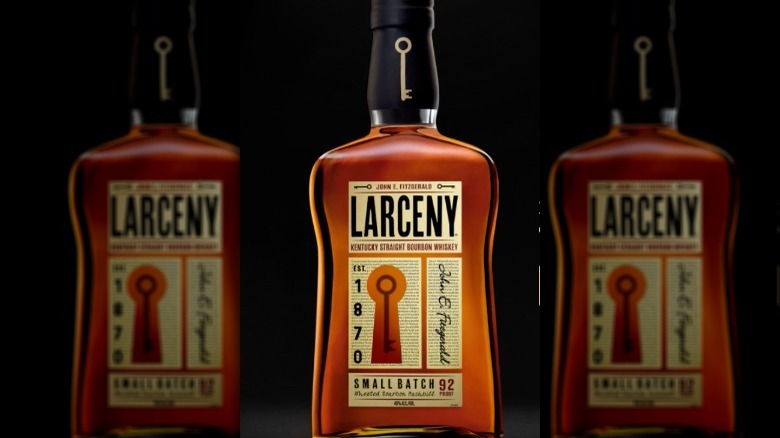 Bottle of Larceny Bourbon