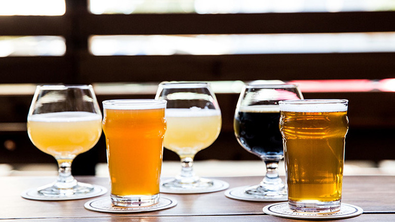 Beer assortment at Cellarmaker Brewing Company