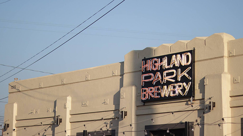 Outside Highland Park Brewery