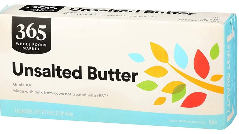 whole foods 365 unsalted butter