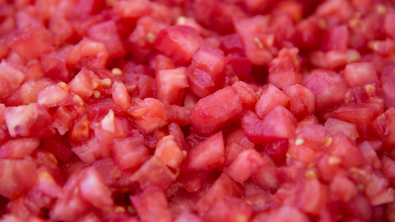 Canned and diced tomatoes