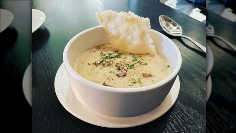 Row 34 clam chowder bowl