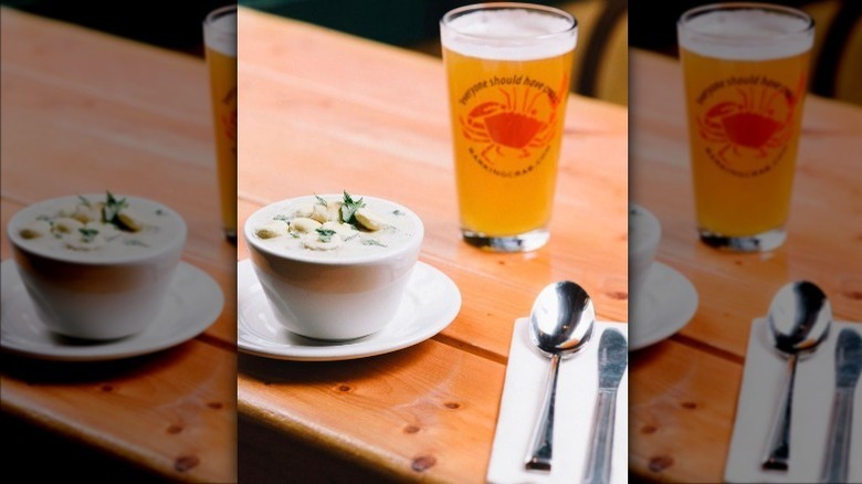 The Barking Crab clam chowder