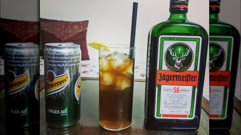 Ginger ale and jager