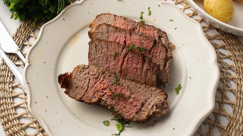 Thick sliced roast beef