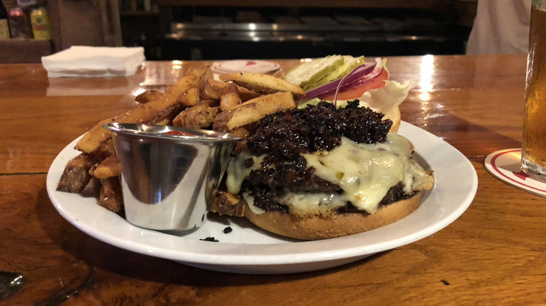 Burger and french fries