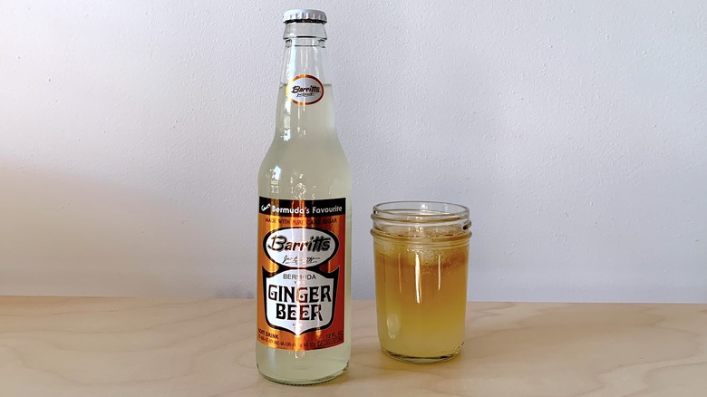 Barritts ginger beer bottle and cocktail