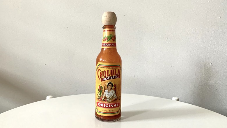 Cholula hot sauce bottle