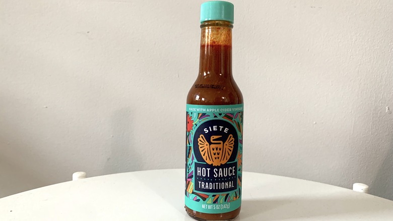 Siete Hot Sauce bottle
