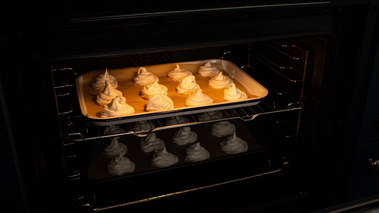 cookies in oven 