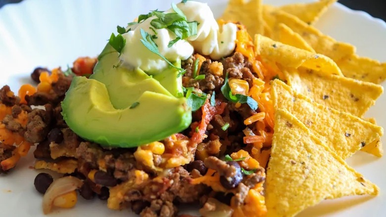 Taco bake with chips