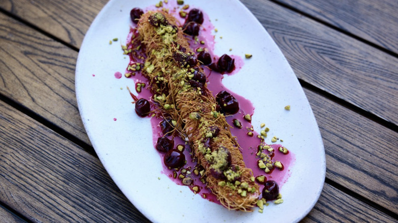 Plate of kunafa