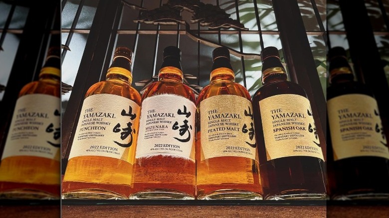 Collection of Japanese whisky