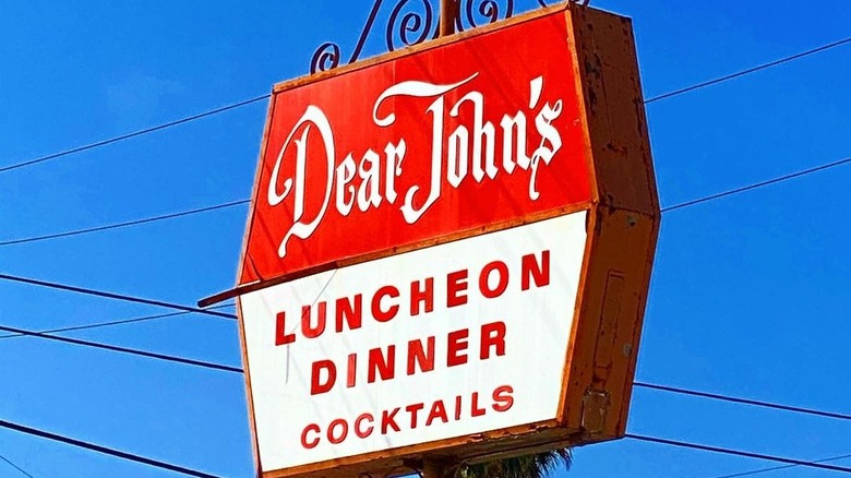 Dear John's restaurant sign