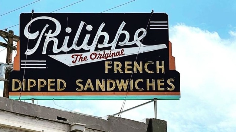 Philippe's restaurant signage