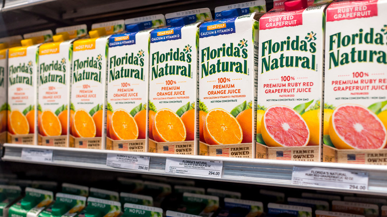 cartons of florida's natural juice