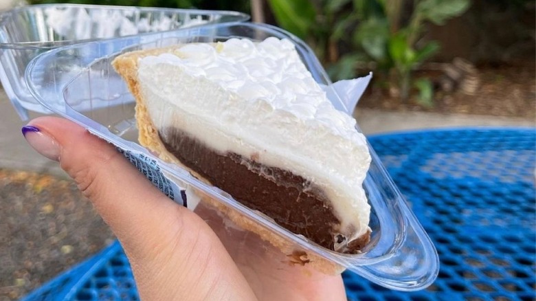 Chocolate haupia cream pie