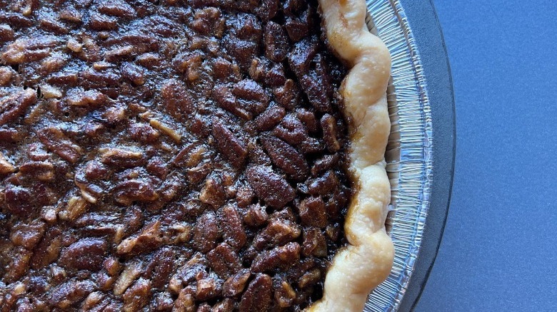 Molasses bourbon pecan pie