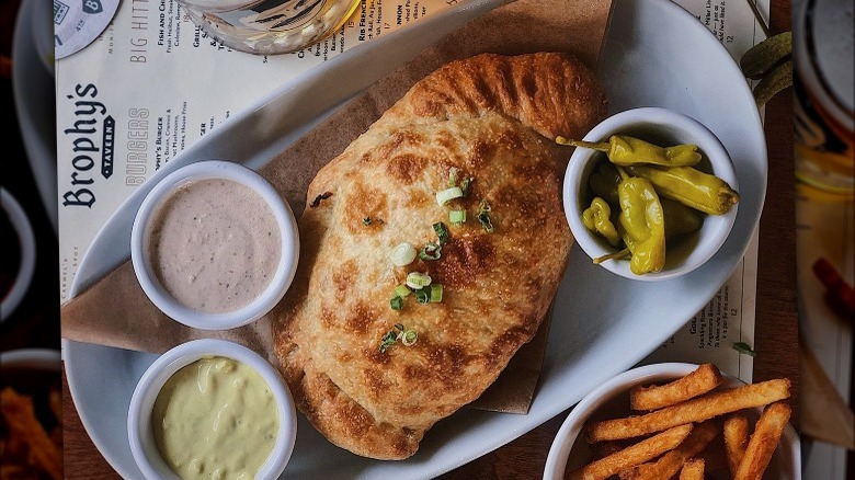 Calzone with peppers