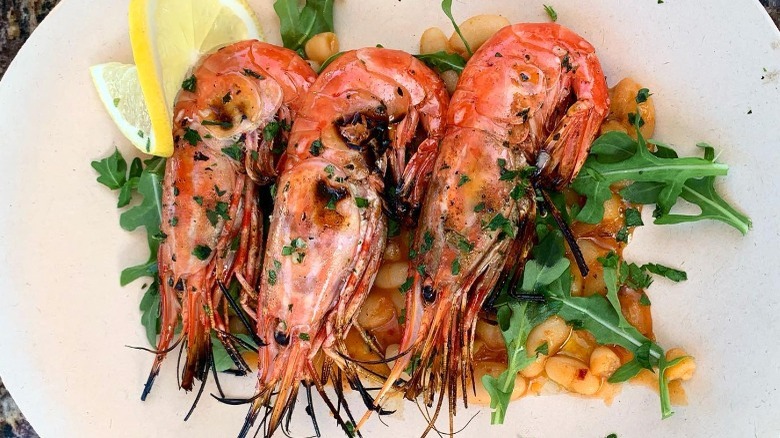 La Balena local spot prawns