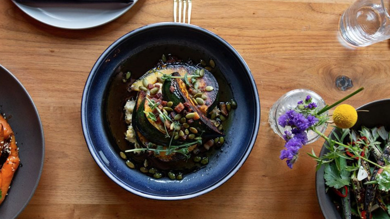 acorn squash dish from above