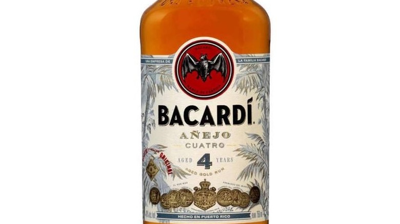 bottle of Bacardi Añejo Cuatro