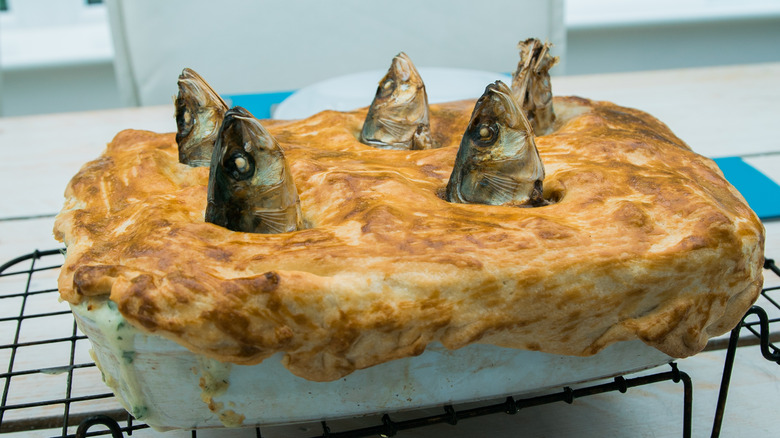 whole Cornish stargazy pie