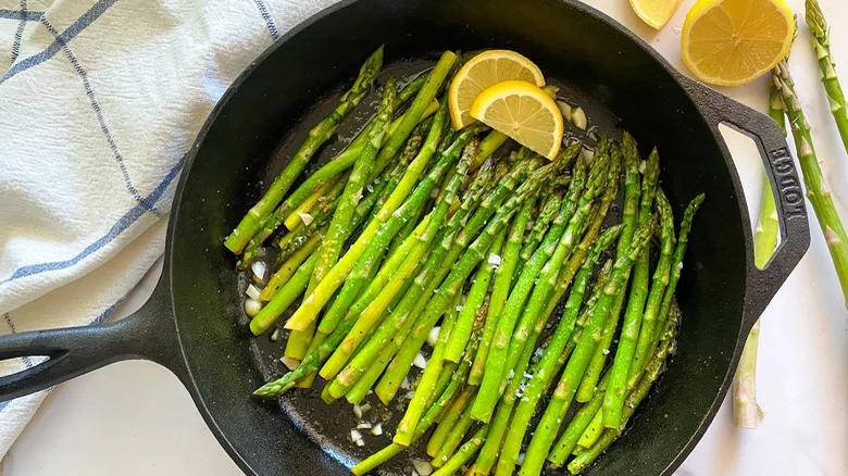 Cast Iron Pan-Fried Asparagus