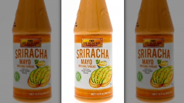 bottle of sriracha mayo