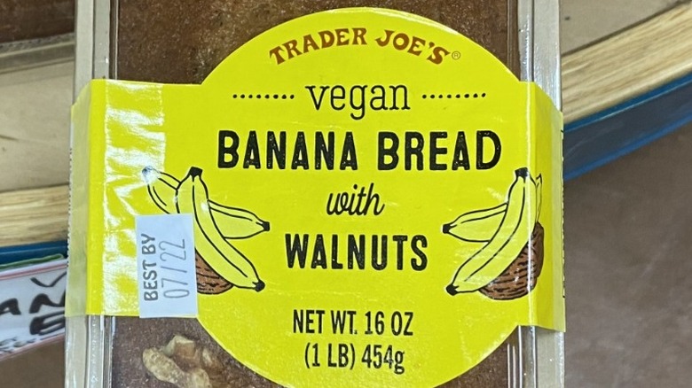 Vegan banana bread with walnuts