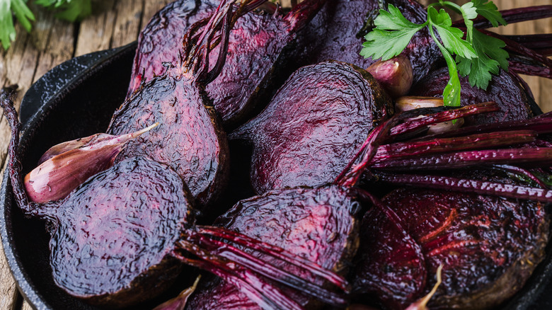 Roasted red beets 